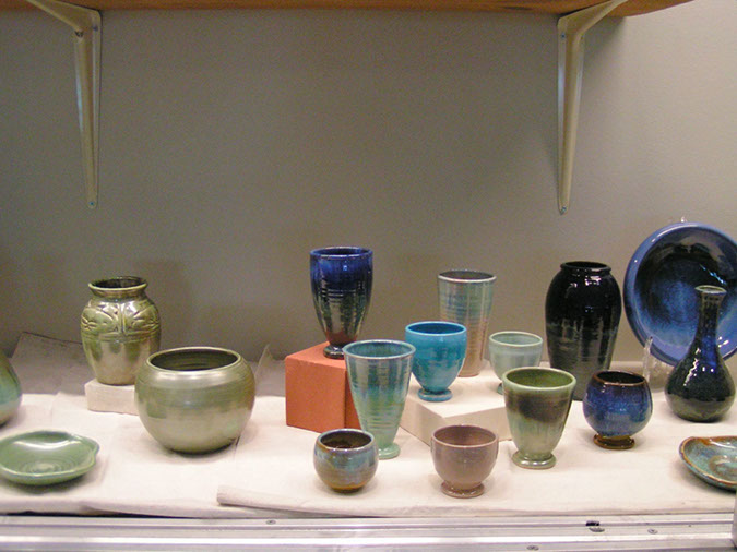 Left Side Older Pieces -Goblets, and Various Pieces